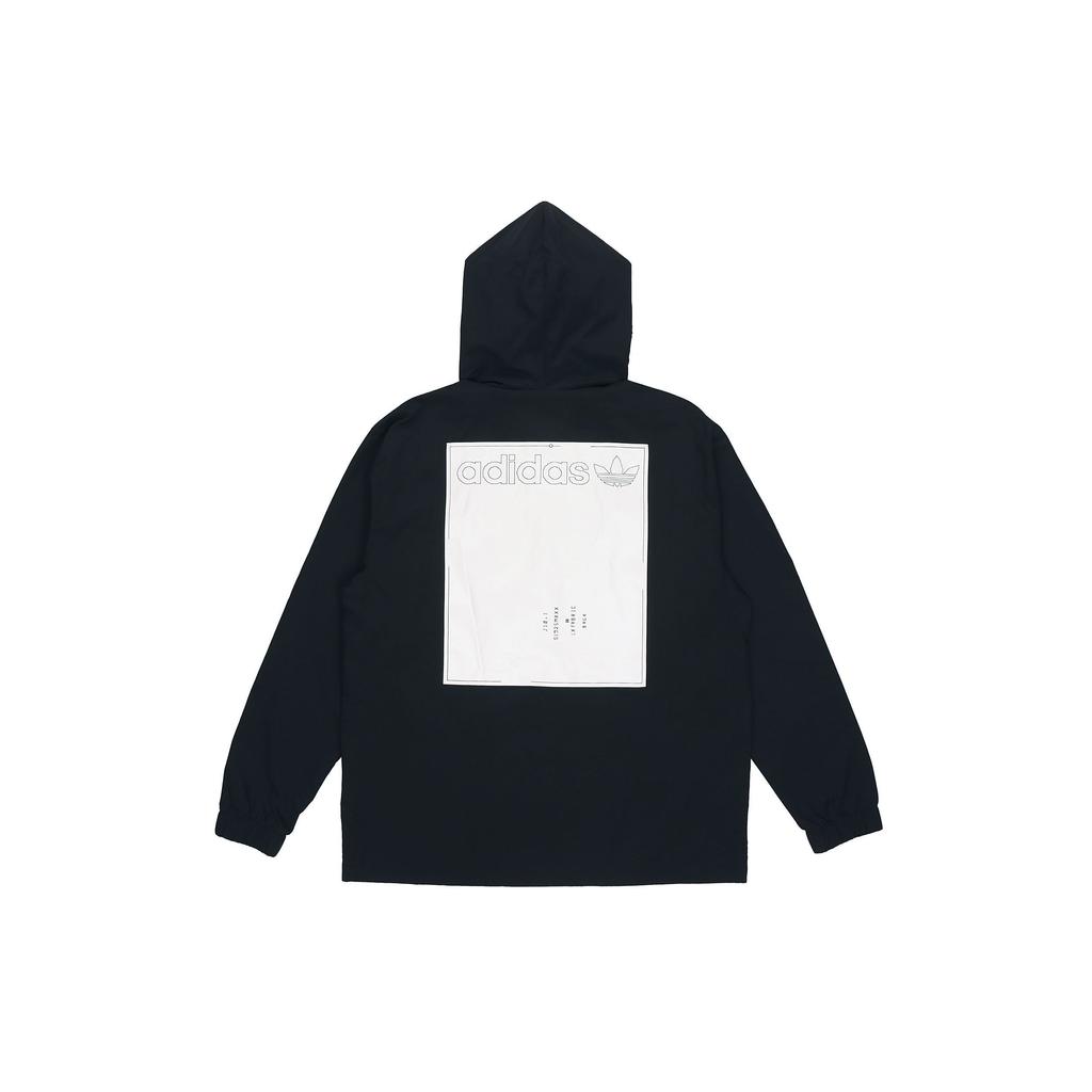 adidas Originals Kaval Logo Спортивная куртка с капюшоном Мужская верхняя одежда Черный DX4236