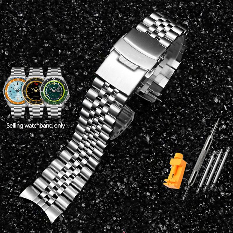 Металлический браслет из нержавеющей стали для часов Casio MDV106-1A, MDV-107, MTP-VD01, MDV-106 - 22 мм, регулируемый, с инструментами для установки