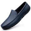Genuine Leather Loafers Men Design Moccasin Fashion Slip On Soft Flat Casual Men Shoes Adult Male Footwear Handmade Boat Shoes