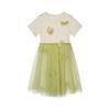 Fuluomi Girls' Color-block Mesh Princess Dress