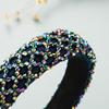 Женская повязка на голову ручной работы с бисером и кристаллами, широкий край для волос в стиле барокко, индивидуальная повязка на голову