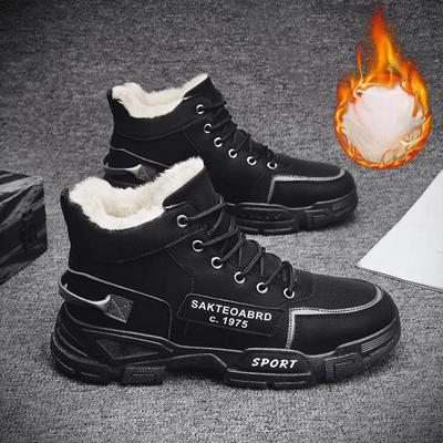 Мужские ботинки, кожаные кроссовки на платформе, мужские походные ботильоны, зимние резиновые дизайнерские рабочие безопасные мужские туфли