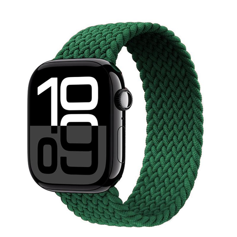 Ремешки Для Apple watch bands 44мм 45мм 40мм 41мм 49мм 46мм 42мм Плетеный Solo Loop Correa браслет iwatch Серии 11 10 9 7 8 SE 6