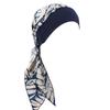 Women Vintage Turban Bonnet Hat with Elastic Wide Band Print Hijab Hat Bandana Headwrap Hat for Hair Loss Pastoral Hat