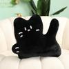 Cat Plush Toy Stuffed Black Cat Pillow 3 Colors Biscuit Kitty Cushion Kids Dolls Room Decor Birthday Gift for Children