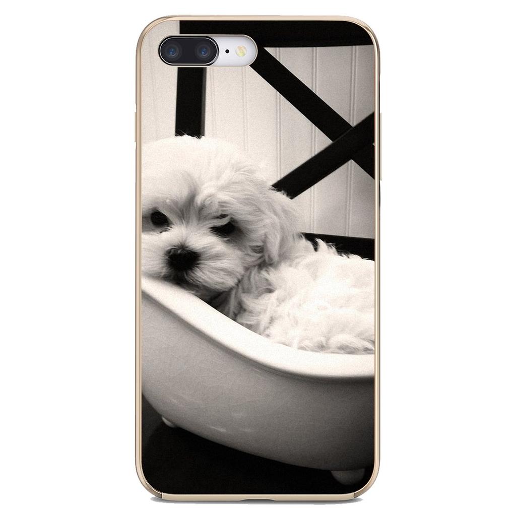 Силиконовый чехол для щенка собаки бишон фризе для Motorola Moto G G2 G3 X4 E4 E5 G5 G5S G6 Z Z2 Z3 C Play Plus