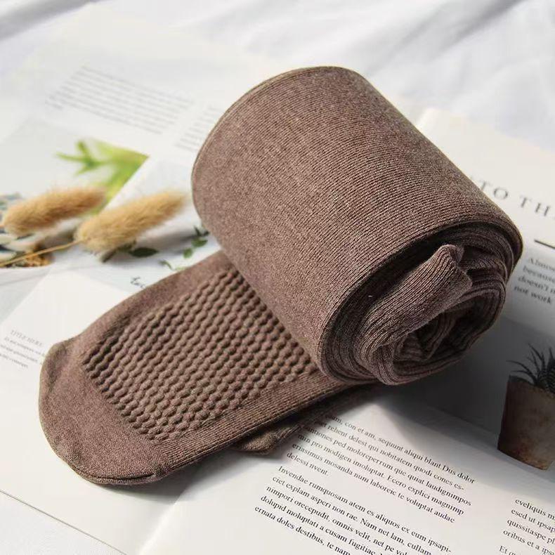 Женские флисовые леггинсы в рубчик из полосатого хлопка: Плотные колготки с высокой талией для осени/зимы, утягивающие и теплые.