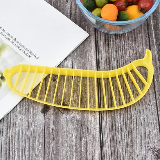 3Pcs Banana Slicer Food Grade Plastic Sharp Blade Multi-functional Fruit Salad Banana Dicer Masher Cutting Tool Kitchen Gadgets