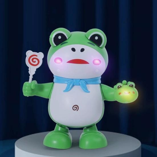 Игрушка со светом и музыкой на батарейках Забавная танцующая лягушка Интерактивная игрушка для развлечений