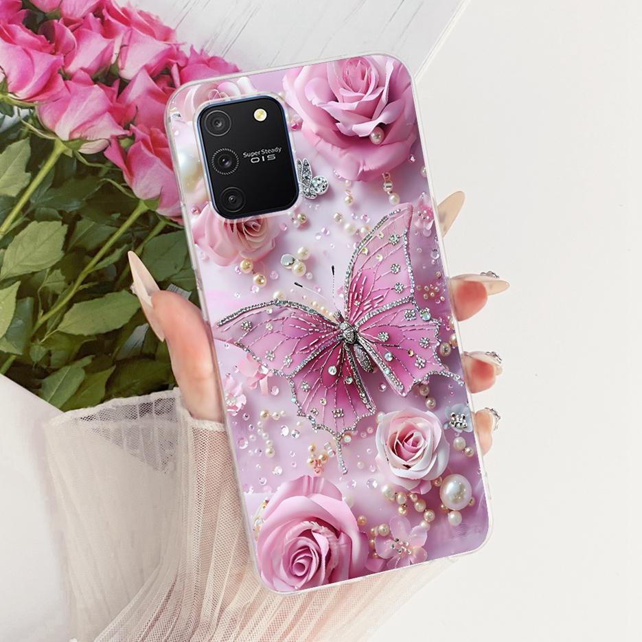 Чехол для Samsung Galaxy S10 Lite SM-G770F, Роскошный чехол с рисунком «Дерево и бабочки», Мягкий силиконовый чехол для телефона, Сумки для Samsung S10 Lite