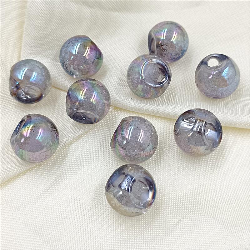 Hanmade Bubble Beads 10Pcs DIY Jewelry Accessories Creative Necklace 17mm Fashion Round Charms for Bracelets Making Exquisite AB Color