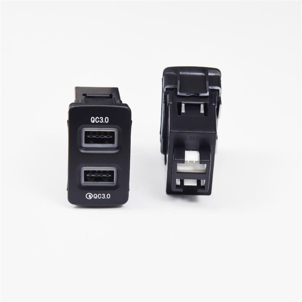 18W Car Charger Dual-USB QC3.0 Fast Charging For Honda Fit CITY CIVIC