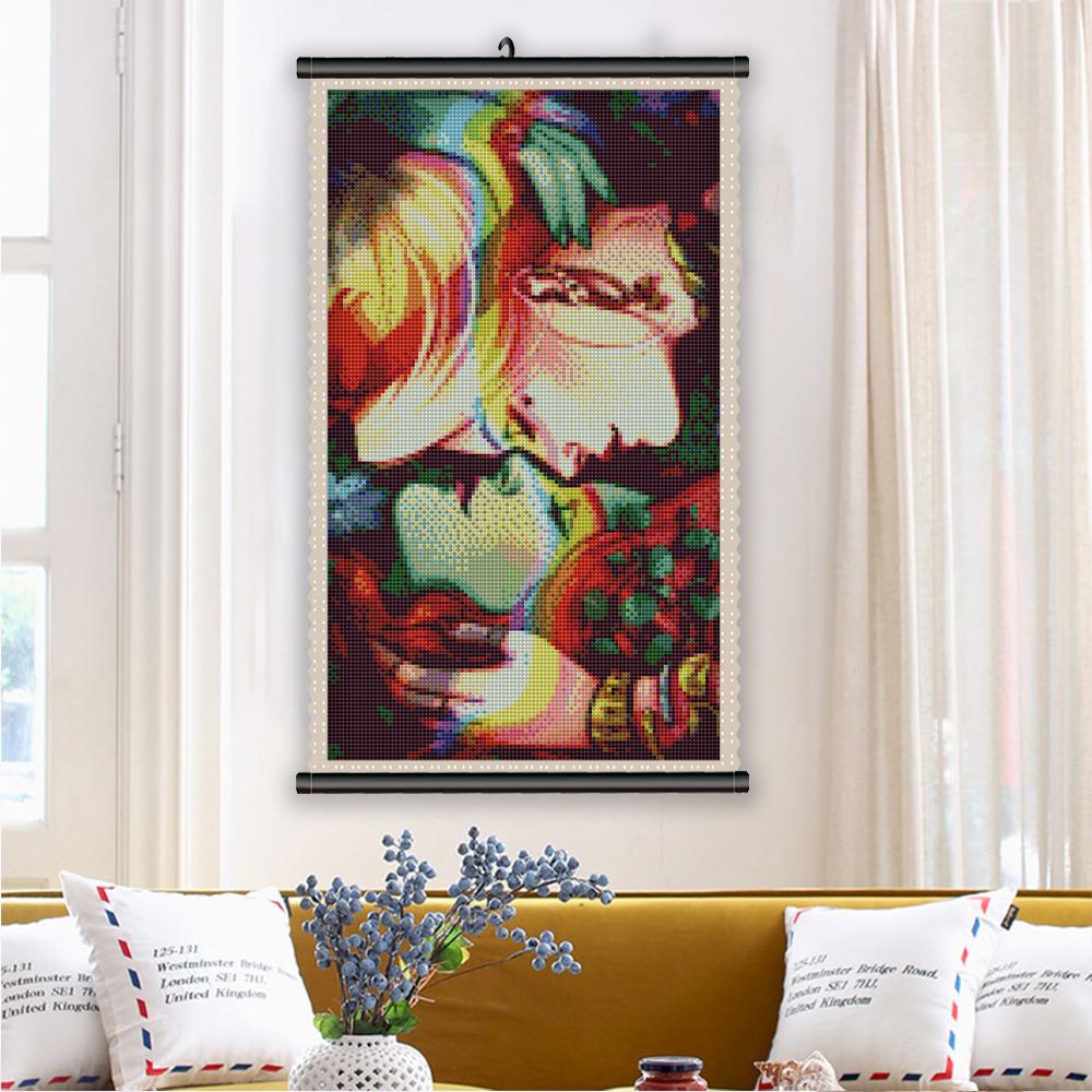 5D DIY Рамка Алмазная картина Встреча Пара Полный квадратный круглый Вышивка крестиком Портрет Мозаика Роза Домашний декор