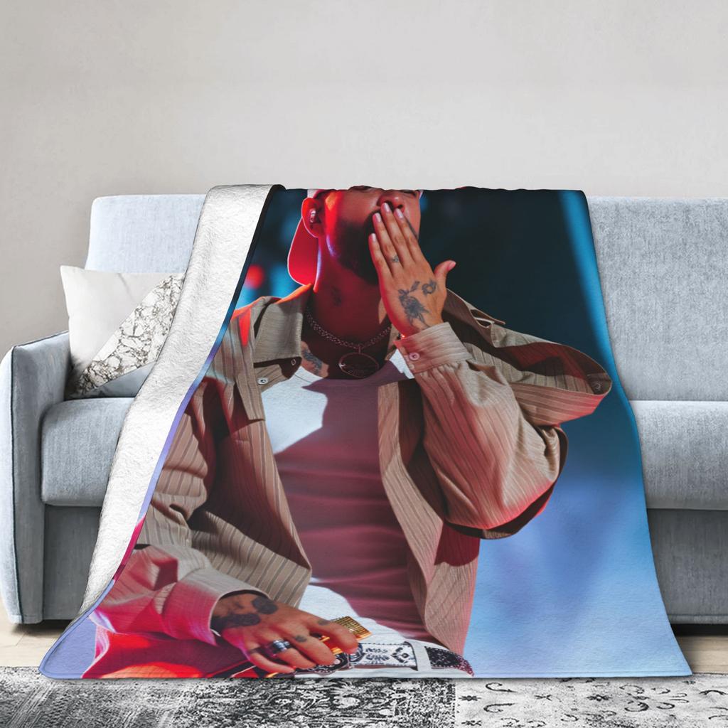 Maluma Singer Plush Blankets Child Flannel Bedding Throws For Living Room Soft Warm DIY Quality Bedspread Gift Idea