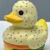 Hamburger Duck Figurine Resin Burger Duck Statue Novelty Desktop Duck Sculpture for Home Office Shelf Table Decoration