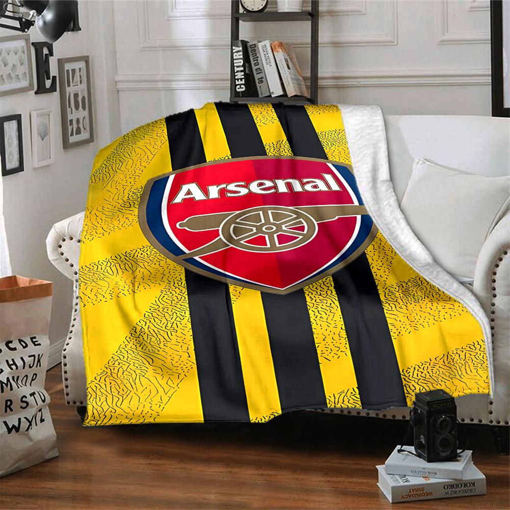 Arsenal Blanket Comfortable Great for Seaside Bed Picnics Four Seasons Multipurpose Warmthful Decor Gifts For Family Or Friends
