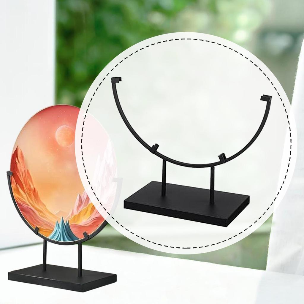 Display Stand for Stained Glass Fused Glass Art Tile Stand for Plaque Photo
