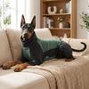 High Stretch Fleece Dog Jumpsuit Soft Warm Dog Warm Pajamas Dog Winter Home Outfit  Sleeping