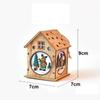 Wooden Christmas Luminous Cabin Christmas LED  Light Snow House  Christmas Decoration