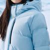 (WMNS) Skechers Basic Long Down Jacket 'Blue' Women's P423W126-02P8