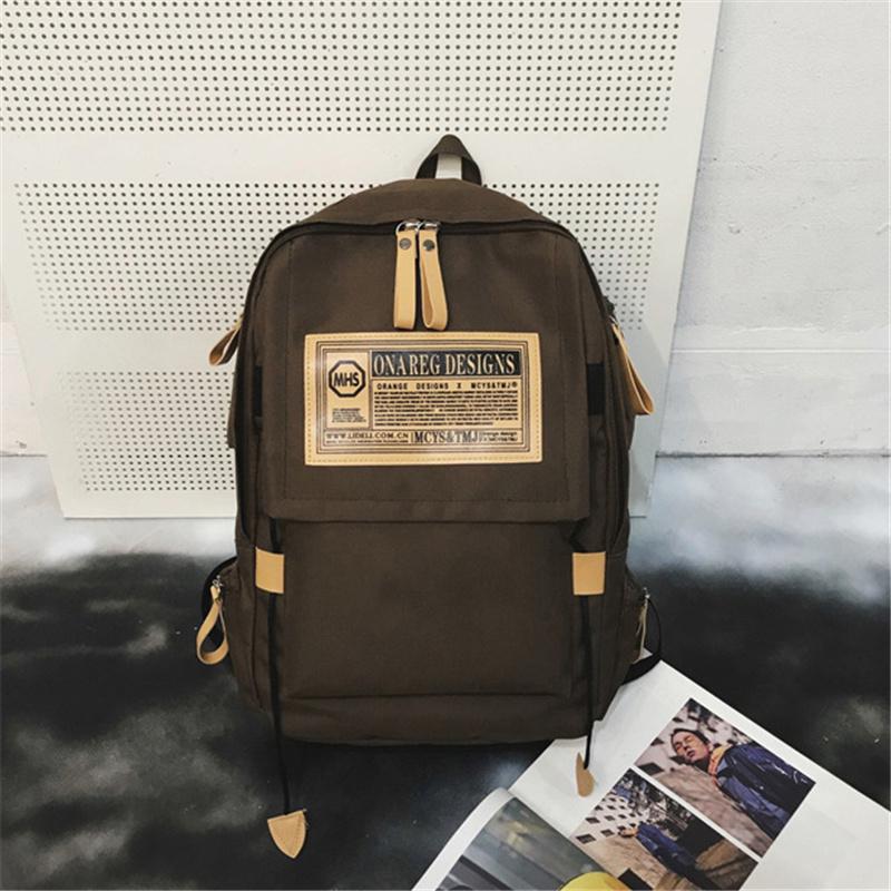 Рюкзак для средней школы, простой школьный рюкзак из хлопка и холста, прочная дорожная сумка для мальчиков и девочек