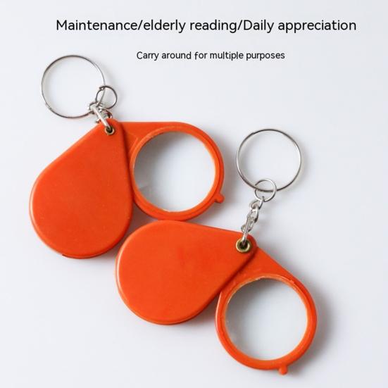 Slim Thin Reading Pocket Magnifying Glass 60mm 6x Loupe Folding Magnifier