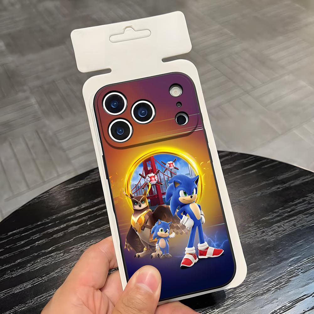Supersonic-S-Sonic-Game Phone Case For IPhone 17 Air 16 E Pro Max 15 14 13 Mini 12 Pro 11 Max Plus Black Soft Shell