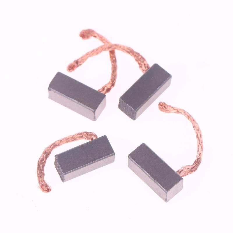 4 шт. Набор угольных щеток для двигателя, аксессуары для DIY, запасные части для электромотора 8X8X19 мм, электроинструмент