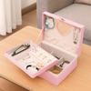 Large Capacity Double Layer Jewelry Box Dustproof Cosmetics Box Jewelry Storage Box for Home