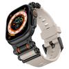 Спортивный ремешок из резины для Apple Watch Ultra 3 49 мм Серии 11 10 46 мм Силиконовый металлический браслет для iWatch 9 8 7 6 SE 44 мм 45 мм Ремешок
