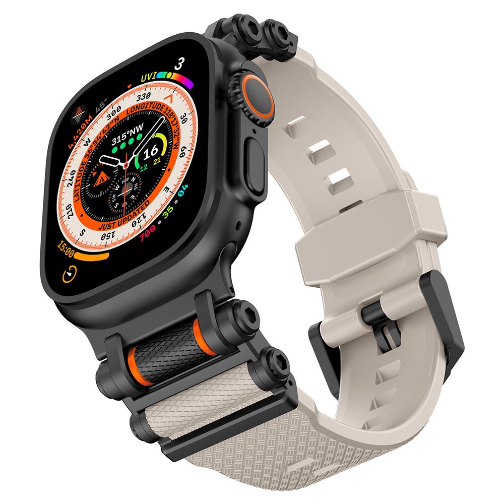 Спортивный ремешок из резины для Apple Watch Ultra 3 49 мм Серии 11 10 46 мм Силиконовый металлический браслет для iWatch 9 8 7 6 SE 44 мм 45 мм Ремешок