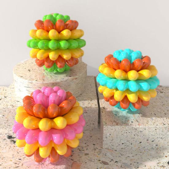 Dog Chew Toy Ball Spiky Dog Chew Ball Oral Care Heavy-Duty Rubber Molar Ball Toy for Medium Large Dogs Strong Chewers