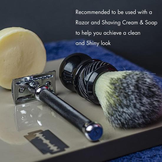 Розовая кисть для бритья Pink Woolf для мужчин Мягкая - Ручная работа, синтетическая щетина | РУЧКА SPIRAL BLACK| Подарок для мужчин | Создает густую пену