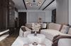 Asturia Black Ceiling Lamp 4-Flat Golden Lamp E27