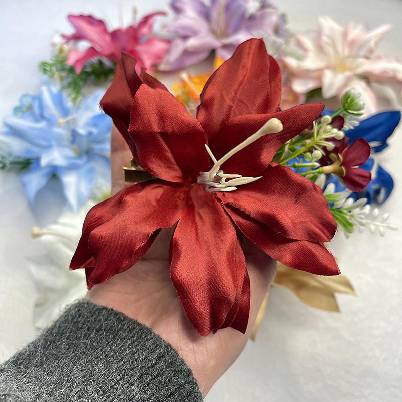 Модные головные уборы Гавайские заколки для волос с цветами Романтичные заколки для волос Милые заколки для волос с челкой Искусственные цветы Аксессуары для волос Подарки