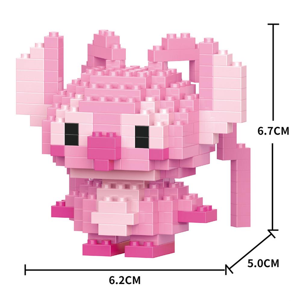 Cartoon Anime Blocks Kuromi My Melody Cinnamoroll Mouse Building Blocks Doll Toy Kids Birthday Gift