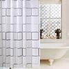 Puntos Waterproof Shower Curtain PEVA Fabric Bathroom Home Hotel Bath Drape With Hooks