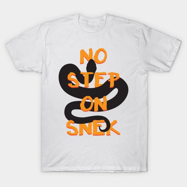 Футболка женская No Step On Snek Snake Meme Snek 01 Футболка Harajuku Print Kawaii Футболка летняя с коротким рукавом женская футболка топ футболка