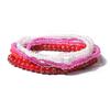 Bohemian Style Beads Bracelet for Women Fashion Multi-layer Bead Mixed Color Elastic Bracelets Ladies Hand Chain GZW