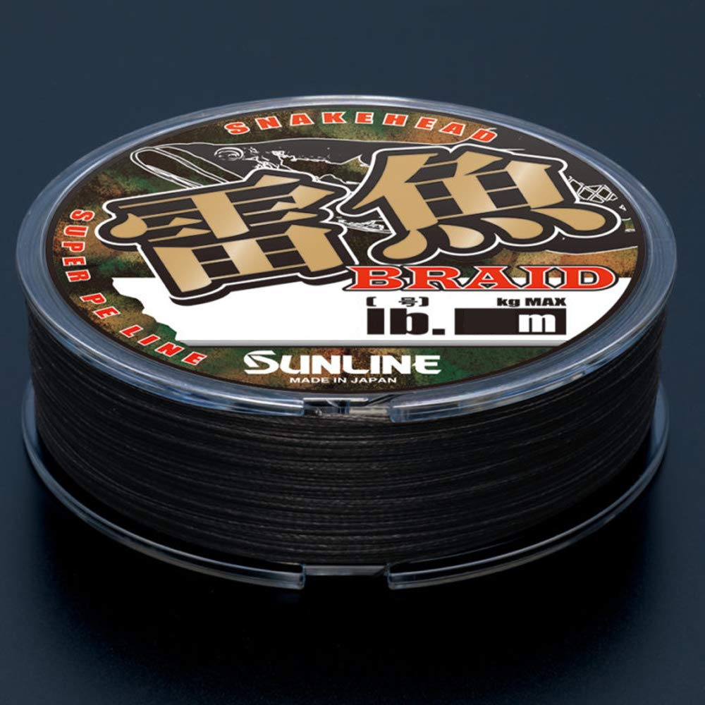 SUNLINE Snakehead Braid 100m Single Spool Stealth Black 56lb/5