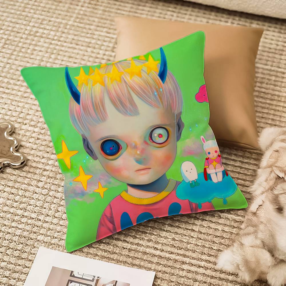 H-Hikari Shimoda Иллюстрации Наволочка Защита от пылевых клещей Невидимая молния Диван-кровать