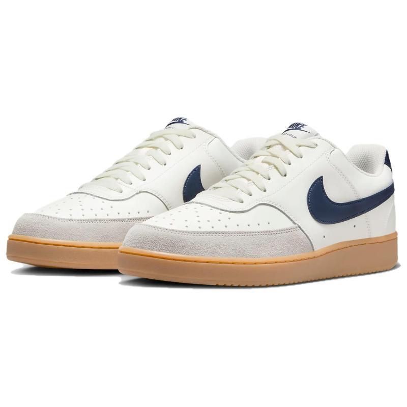 Nike Court Vision 1 Low Beige Blue Burgundy Sneakers HF1068-133