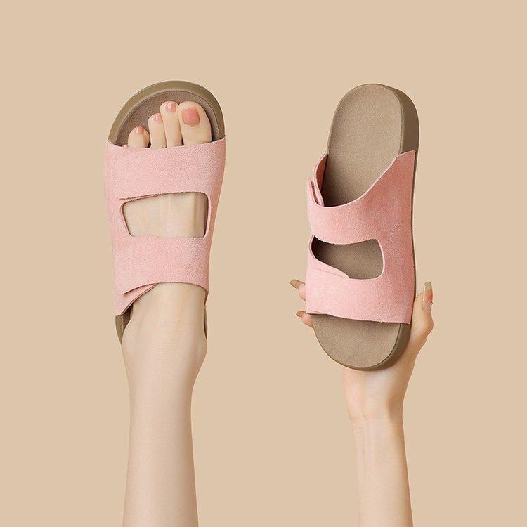 Thick-soled Roman Slippers Women's 2025 New Summer Outer Wear with Skirts Versatile Height Increase Casual Soft-soled Cool Slippers