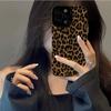 INS Коричневый чехол с леопардовым принтом для iPhone 16 15 12 13 14 11 Pro Max MiNi 7 8 Plus X XS XR SE Мягкий противоударный бампер