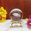 Диаметр 6 см, глобус, галактика, миниатюры, хрустальный шар, 3D-гравированный лазером, кварцевый стеклянный шар, сфера, украшение для дома, аксессуары, подарки