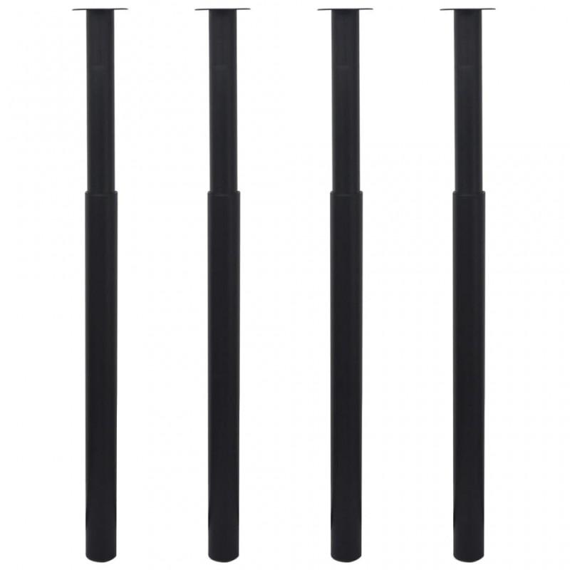 Day and Night - Day and Night Telescopic Table Legs 4 Units Black 710 Mm-1100 Mm