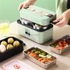 Электрический микроволновый ланч-бокс с подогревом, контейнер для хранения еды для студента, офисного работника, двухслойный изоляционный ланч-контейнер