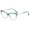 New Europe and The United States Cross-border Two-color Glasses Frame Fashion Anti-blue Flat Mirror Metal Trend To Wear A Street Photo Frame.