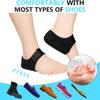 Heel Protectors, Heel Cups, Gel Heel Cushion Support for Plantar Fasciitis, Heel Pain, Achilles Tendinitis, Dry Cracked Heels, Heel Pads
