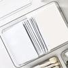 Rectangular Drawer Organiser Plastic Drawer Organizer Tray  Stationery Organization